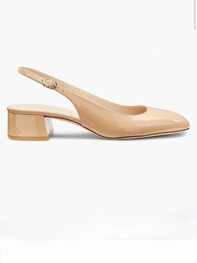 Stuart Weitzman Maeve Slingback 35 in Linen 39.5 NWT